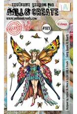 AALL & CREATE AALL & CREATE AUTOUR DE MWA #1101 FAIRY QUEEN OF HEARTS A6 CLEAR STAMP SET