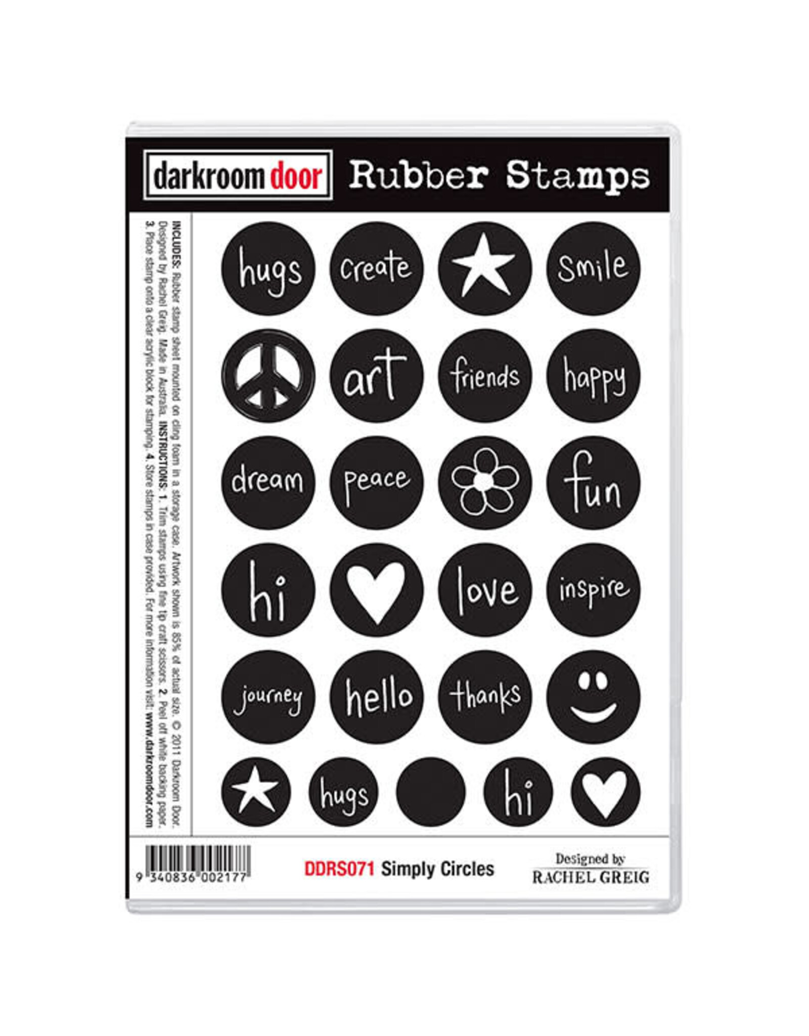 DARKROOM DOOR DARKROOM DOOR SIMPLY CIRCLES CLING STAMP SET