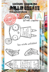 AALL & CREATE AALL & CREATE JANET KLEIN #515 BUTTERFLY HOUSE A7 ACRYLIC STAMP SET