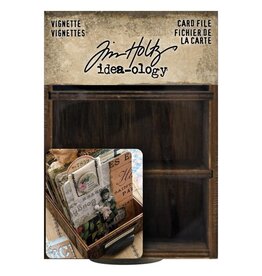 ADVANTUS TIM HOLTZ IDEA-OLOGY WOODEN VIGNETTE CARD FILE