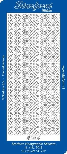 STARFORM STARFORM TRANSPARENT SILVER GLITTER DOTS PEEL OFFS