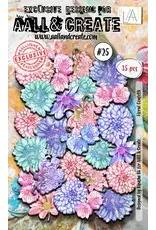 AALL & CREATE AALL & CREATE BIPASHA BK #25 FLORAL CONFETTI COLOR DIE CUTS 35/PK