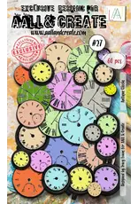 AALL & CREATE AALL & CREATE TRACY EVANS #27 ANTIQUE CLOCKS COLOUR DIE CUTS 60/PK