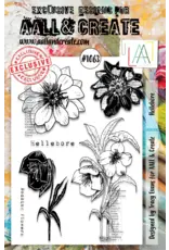 AALL & CREATE AALL & CREATE TRACY EVANS #1063 HELLEBORE A5 CLEAR STAMP SET