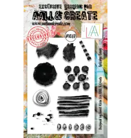 AALL & CREATE AALL & CREATE JANET KLEIN #1069 SPLODGE GANG A6 CLEAR STAMP SET