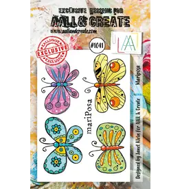 AALL & CREATE AALL & CREATE JANET KLEIN #1041 MARIPOSA A7 CLEAR STAMP SET