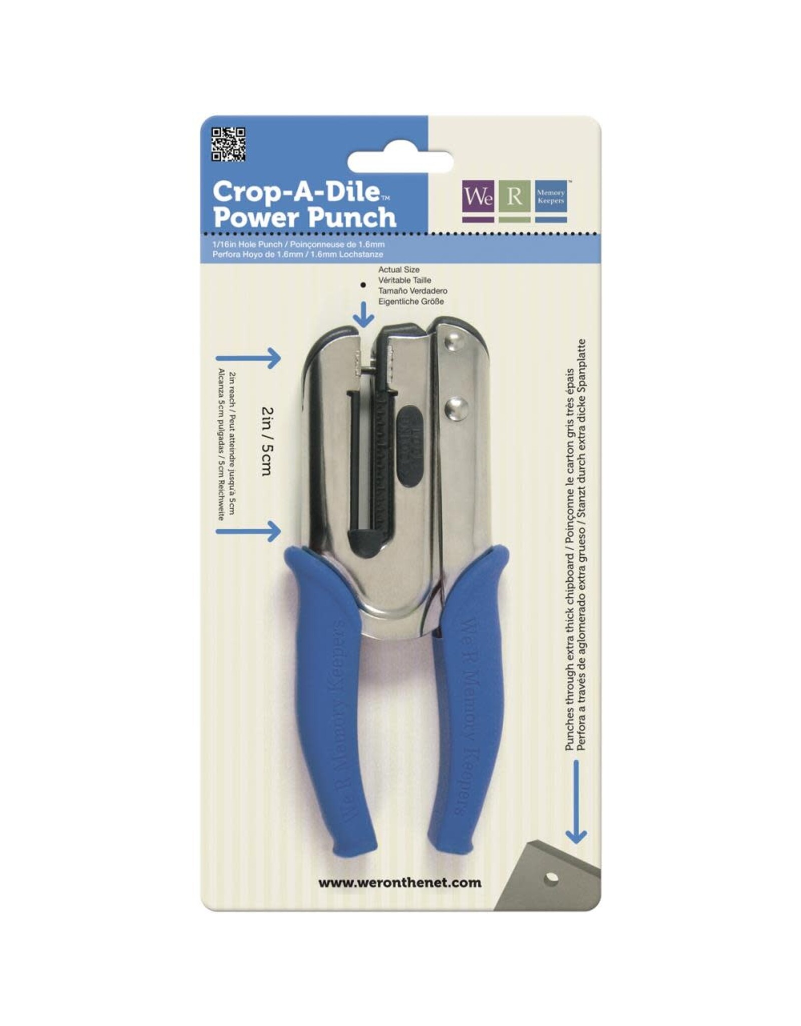 WE R MEMORY KEEPERS WE R MEMORY KEEPERS CROP-A-DILE POWER PUNCH 1/16 HOLE PUNCH