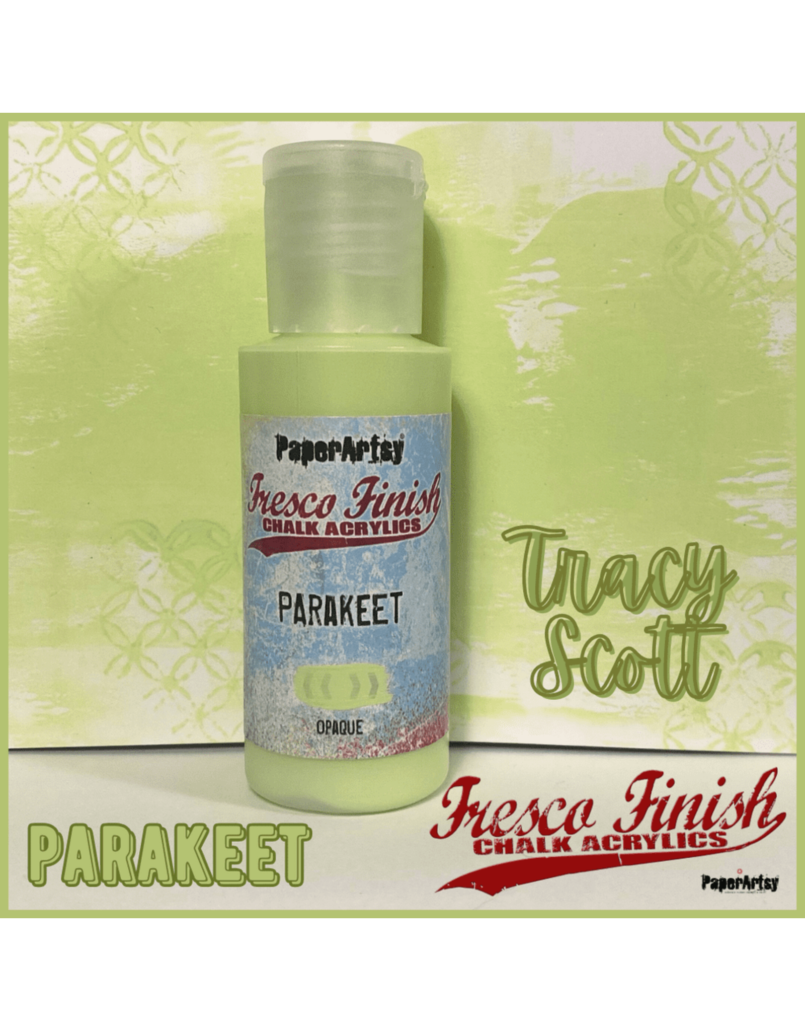 PAPER ARTSY PAPER ARTSY FRESCO FINISH PARAKEET ACRYLIC PAINT 50ML