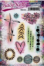 PAPER ARTSY PAPER ARTSY TRACY SCOTT TS085 CLING STAMP SET
