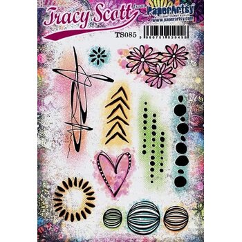 PAPER ARTSY PAPER ARTSY TRACY SCOTT TS085 CLING STAMP SET