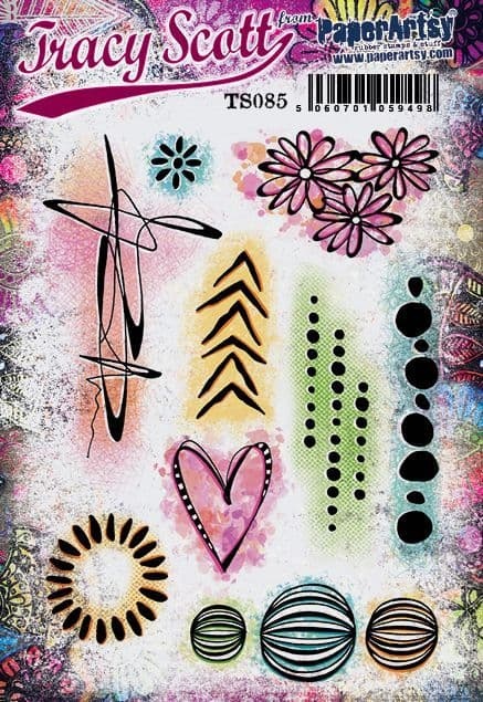 PAPER ARTSY PAPER ARTSY TRACY SCOTT TS085 CLING STAMP SET