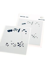 PINKFRESH PINKFRESH STUDIO FARM FRESH STENCIL SET 2/PK