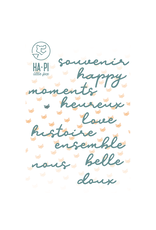 HA-PI LITTLE FOX HA-PI LITTLE FOX MAGIC MOMENTS COLLECTION MOTS DOUX DIE SET