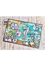 AALL & CREATE AALL & CREATE JANET KLEIN #1038 FISH TANK A6 CLEAR STAMP SET