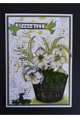 AALL & CREATE AALL & CREATE TRACY EVANS #1060 HOSTA A5 CLEAR STAMP SET