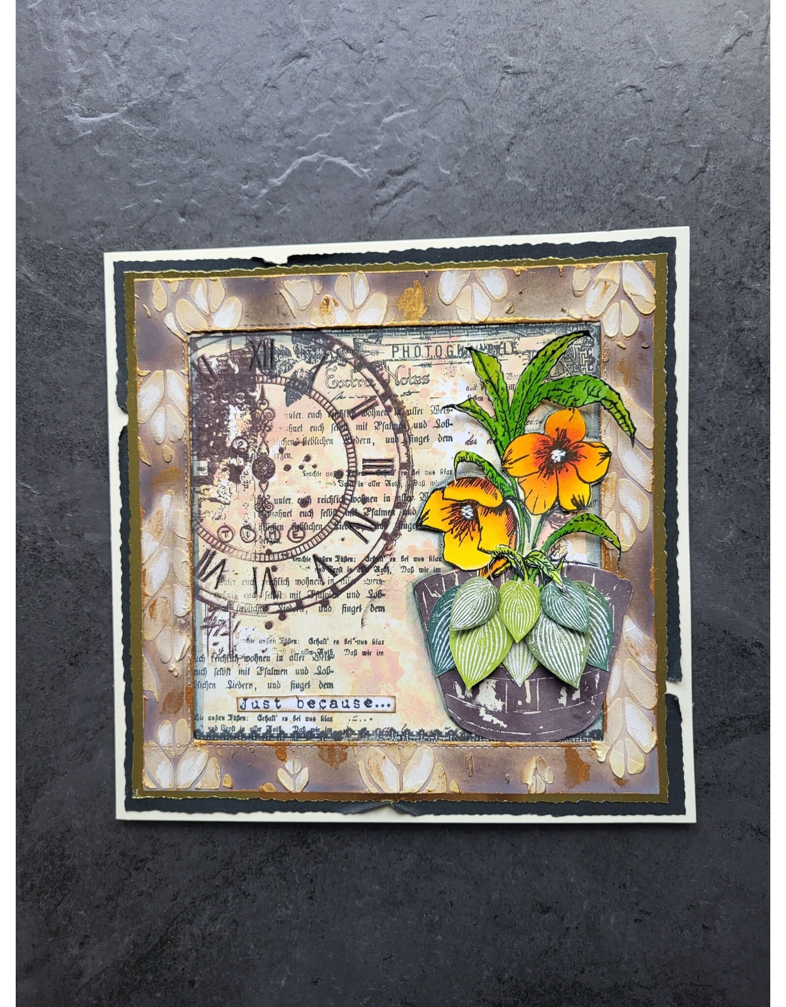 AALL & CREATE AALL & CREATE TRACY EVANS #1060 HOSTA A5 CLEAR STAMP SET