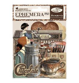 STAMPERIA STAMPERIA COFFEE AND CHOCOLATE ADHESIVE PAPER CUT OUTS