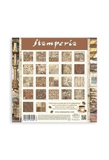 STAMPERIA STAMPERIA COFFEE AND CHOCOLATE MAXI PAD 12x12 PAPER PACK 22 SHEETS SINGLE SIDED