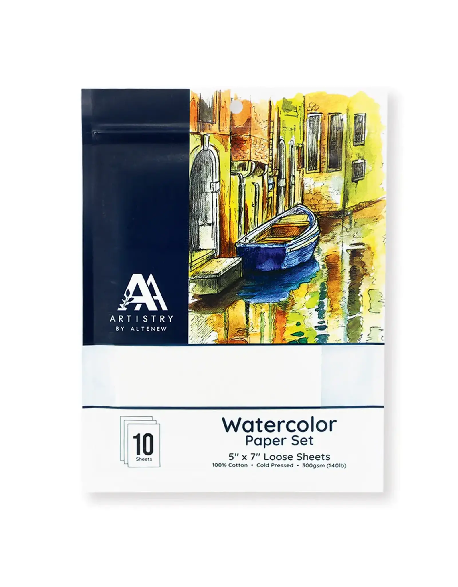 ALTENEW ALTENEW WATERCOLOR PAPER SET 5x7 10 SHEETS