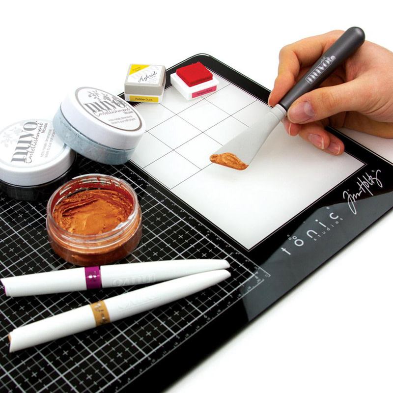 TONIC TONIC STUDIOS TIM HOLTZ TRAVEL GLASS MEDIA MAT 10.25''x15.75''