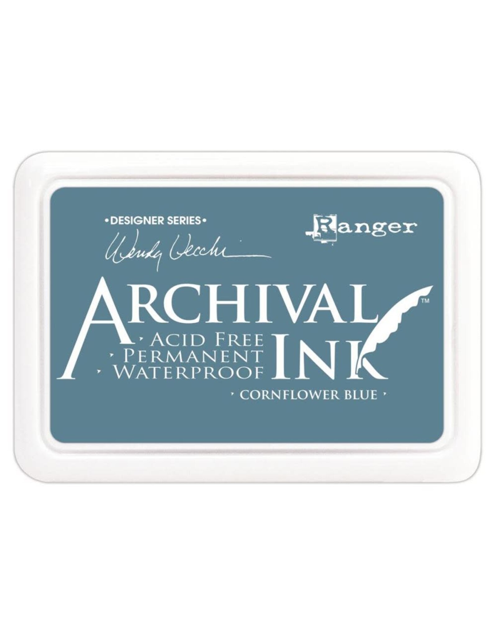 RANGER WENDY VECCHI ARCHIVAL INK PAD CORNFLOWER BLUE