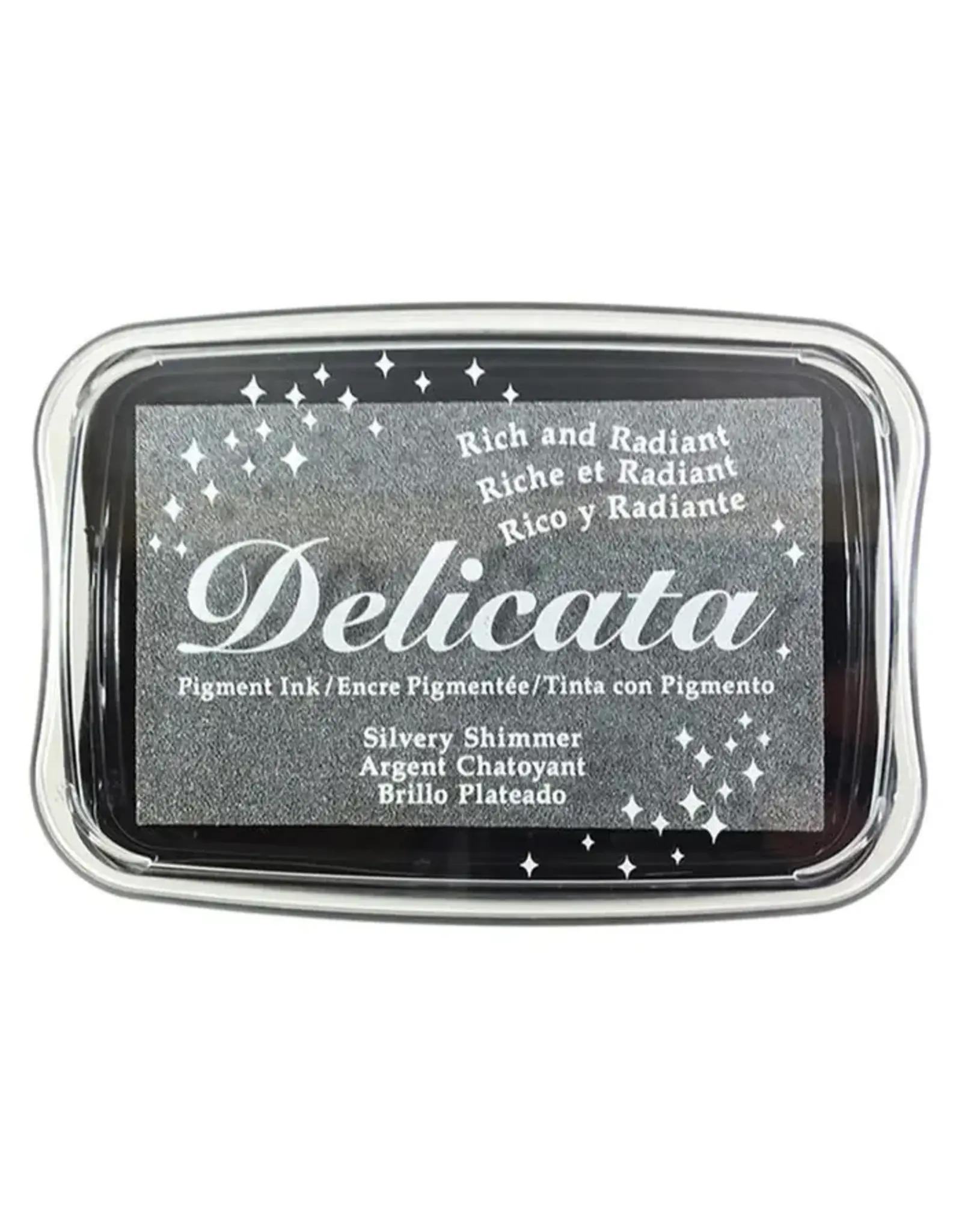 TSUKINEKO TSUKINEKO DELICATA PIGMENT INK PAD CELESTIAL SILVERY SHIMMER