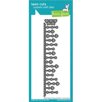 LAWN FAWN LAWN FAWN LITTLE HEART STRINGS BORDER  DIE SET