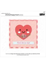 LAWN FAWN LAWN FAWN STITCHED HAPPY HEART DIE SET