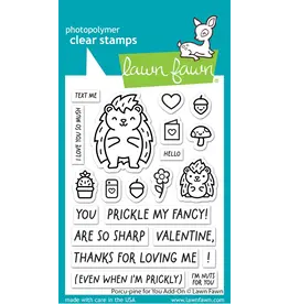 LAWN FAWN LAWN FAWN PORCU-PINE FOR YOU ADD-ON CLEAR STAMP SET