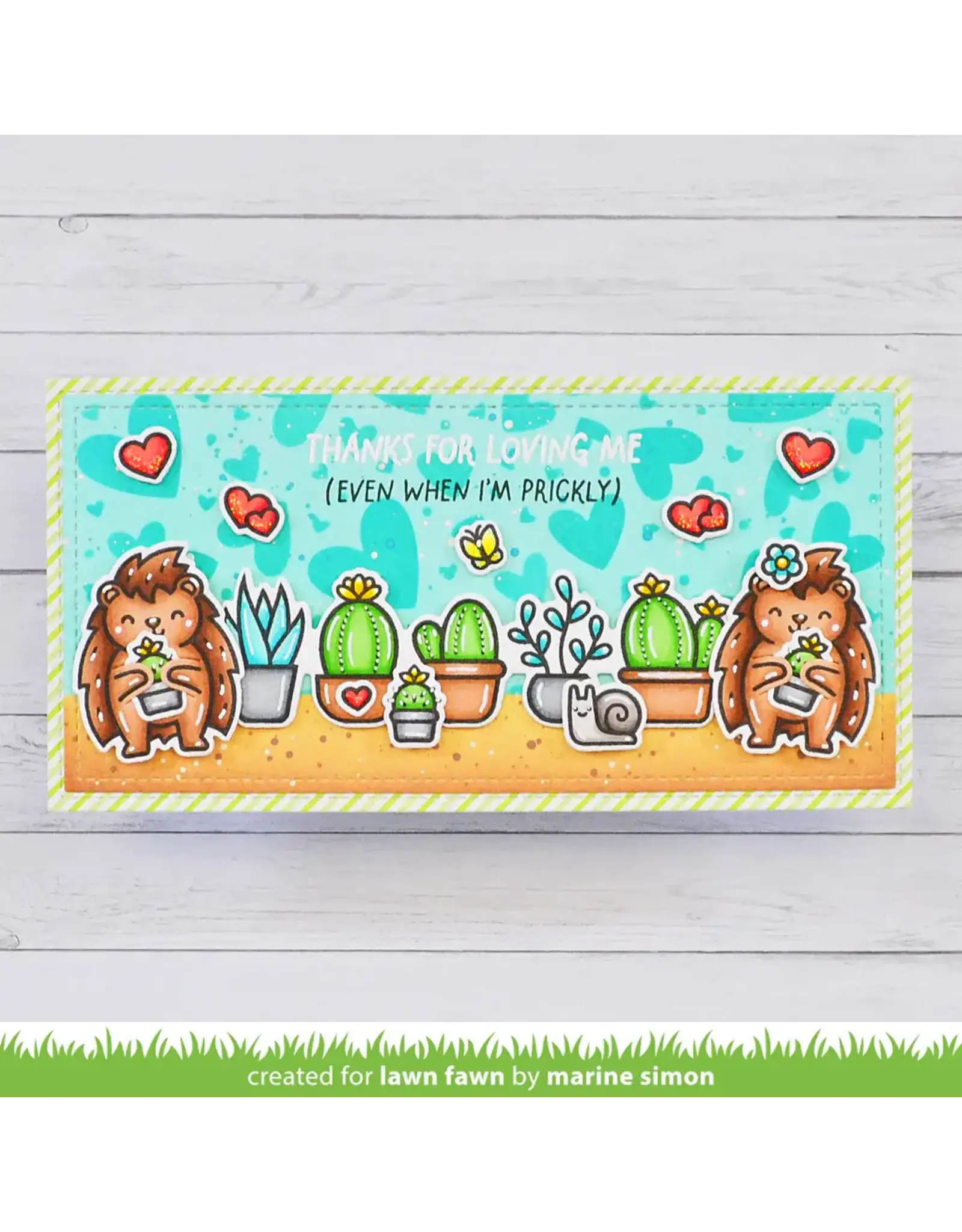 LAWN FAWN LAWN FAWN PORCU-PINE FOR YOU ADD-ON CLEAR STAMP SET