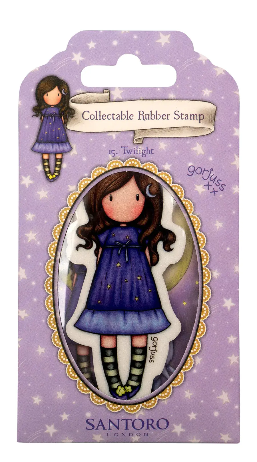 SANTORO'S GORJUSS ESSENTIALS TWILIGHT #15 CLING STAMP