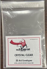 PAPER CUT THE PAPER CUT A-6 CRYSTAL CLEAR 4.94X6.56 ENVELOPES 25 PACK
