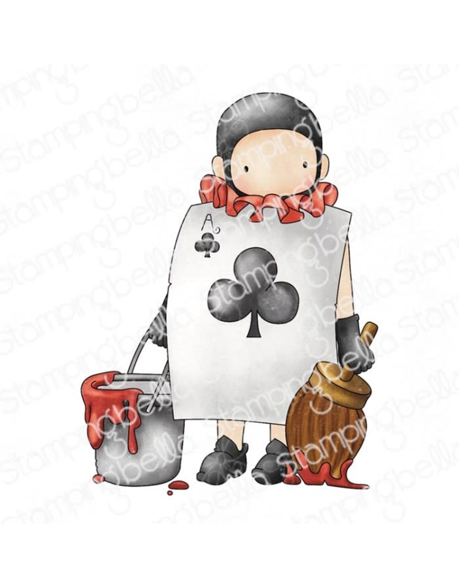 STAMPING BELLA STAMPING BELLA TINY TOWNIE COLLECTION TINY TOWNIE WONDERLAND PLAYING CARD PAINTING CLING STAMP