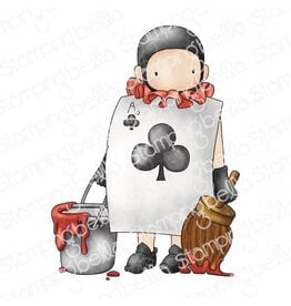 STAMPING BELLA STAMPING BELLA TINY TOWNIE COLLECTION TINY TOWNIE WONDERLAND PLAYING CARD PAINTING CLING STAMP