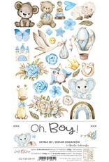 CRAFT O'CLOCK CRAFT O'CLOCK OH! BOY! EXTRAS SET 6x12  COLLECTION PACK 18 SHEETS