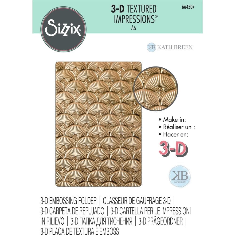 SIZZIX SIZZIX KATH BREEN ART DECO 3D TEXTURED IMPRESSIONS