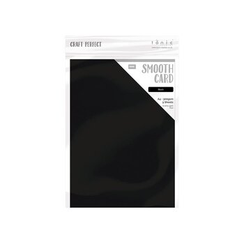TONIC TONIC STUDIOS JET BLACK SMOOTH CARD  A4 5/PK