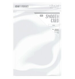 TONIC TONIC STUDIOS BRIGHT WHITE SMOOTH CARD  A4 5/PK