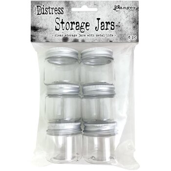 RANGER TIM HOLTZ DISTRESS EMPTY STORAGE JARS 6/PC