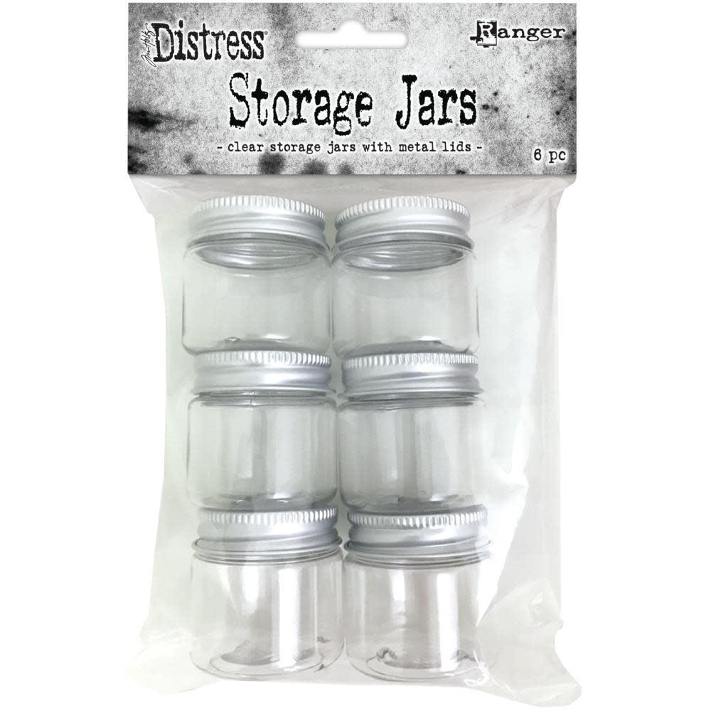 RANGER TIM HOLTZ DISTRESS EMPTY STORAGE JARS 6/PC