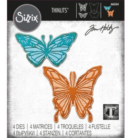 SIZZIX SIZZIX TIM HOLTZ THINLITS VAULT SCRIBBLY BUTTERFLY DIE SET