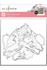 ALTENEW ALTENEW MAJESTIC MOUNTAINS LAYERING 6x6 STENCIL SET 4/PK