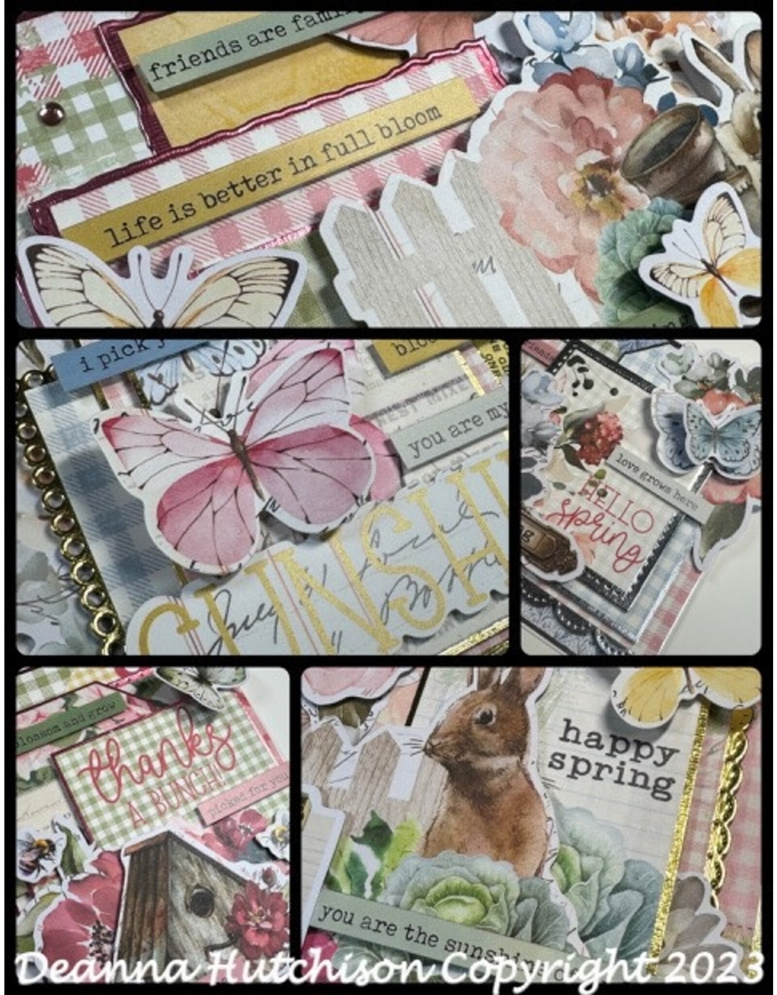 SIMPLE STORIES VINTAGE SPRINGTIME CARD CLASS WITH DEANNA HUTCHISON FEBRUARY  10 2024 - Scrapbook Centrale