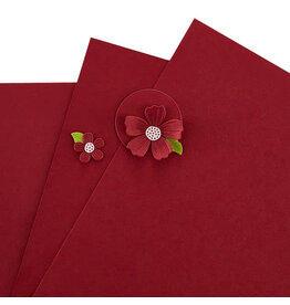 SPELLBINDERS SPELLBINDERS CRIMSON COLOR ESSENTIALS CARDSTOCK 8.5x11 10/PK