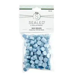 SPELLBINDERS SPELLBINDERS SEALED BY SPELLBINDERS COLLECTION CLOUDY SKY WAX BEADS 100/PK