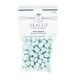 SPELLBINDERS SPELLBINDERS SEALED BY SPELLBINDERS COLLECTION PISTACHIO WAX BEADS 100/PK