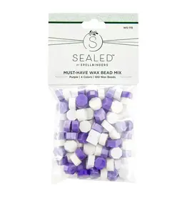 SPELLBINDERS SPELLBINDERS SEALED BY SPELLBINDERS COLLECTION PURPLE MUST-HAVE WAX BEAD MIX 100/PK