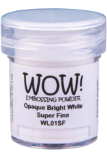 WOW! WOW! BLANC OPAQUE BRILLANT TRÈS FINE POUDRE À EMBOSSER 0.5OZ