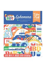 ECHO PARK PAPER ECHO PARK MAKE A WISH BIRTHDAY BOY EPHEMERA DIE-CUTS 34/PK
