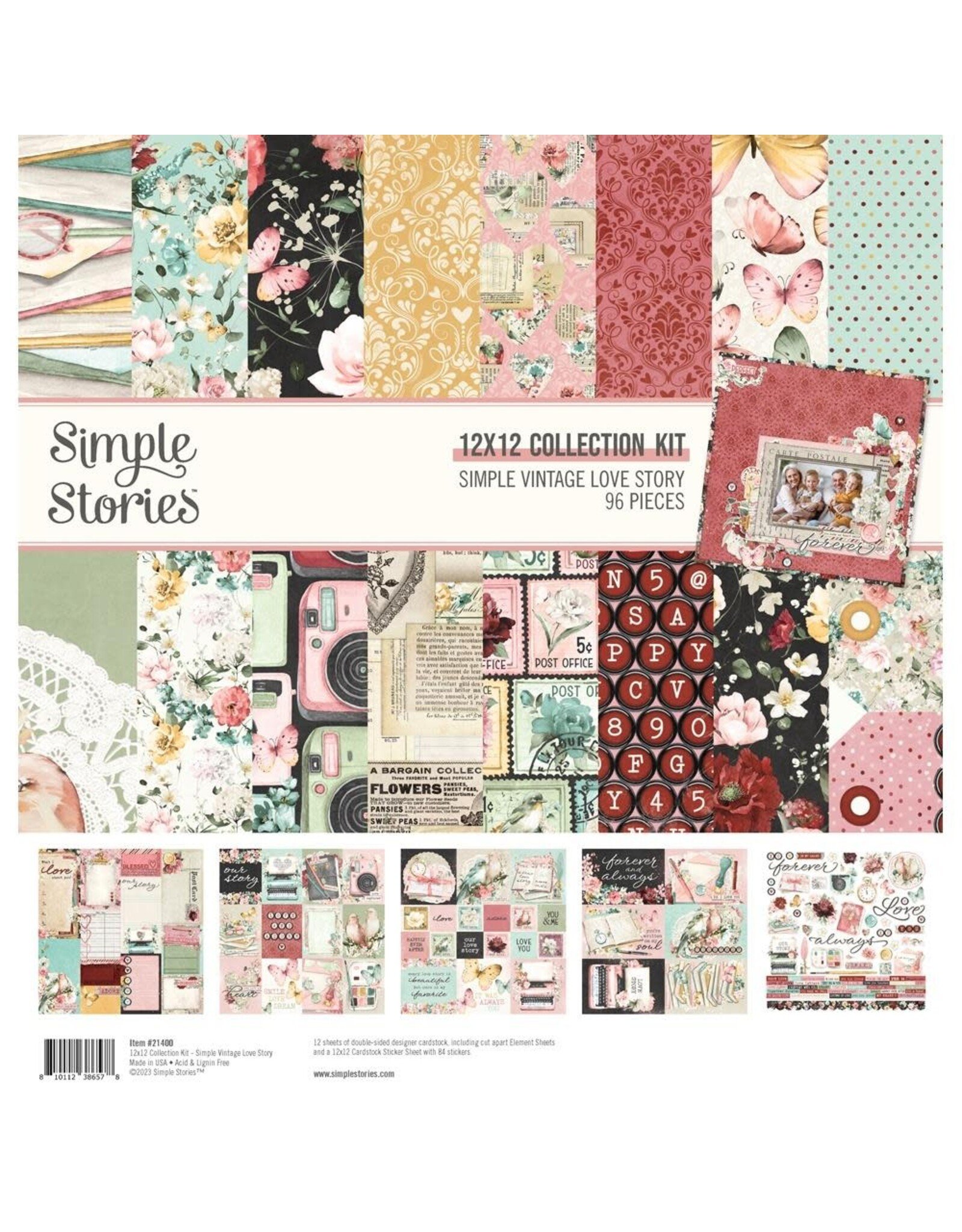 SIMPLE STORIES SIMPLE STORIES SIMPLE VINTAGE LOVE STORY 12x12 COLLECTION KIT